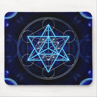 Metatrons Würfel - Merkaba - Stern Tetraeder Muismat