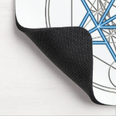 Metatrons Würfel - Merkaba - Stern Tetraeder Muismat (Hoek)