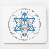 Metatrons Würfel -  Merkaba - Stern Tetraeder Muismat (Voorkant)