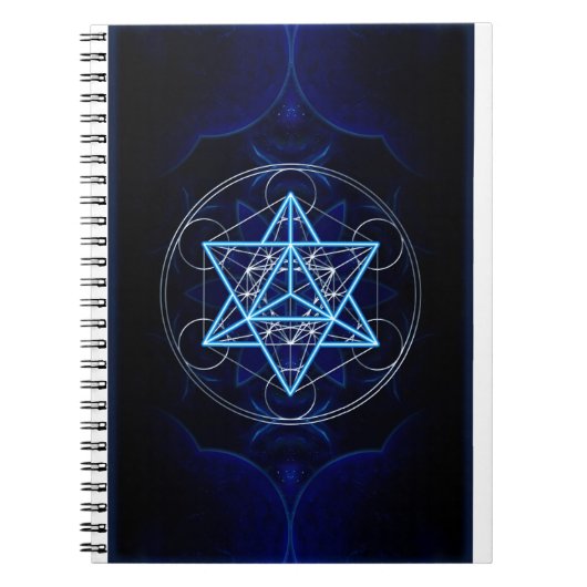 Metatrons Würfel - Merkaba - Stern Tetraeder Notitieboek (Voorkant)