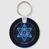Metatrons Würfel - Merkaba - Stern Tetraeder Sleutelhanger (Voorkant)