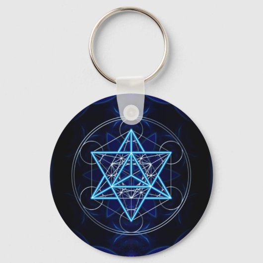 Metatrons Würfel - Merkaba - Stern Tetraeder Sleutelhanger (Voorkant)