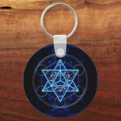 Metatrons Würfel - Merkaba - Stern Tetraeder Sleutelhanger (Voorkant)