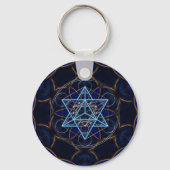 Metatrons Würfel - Merkaba - Stern Tetraeder Sleutelhanger (Voorkant)