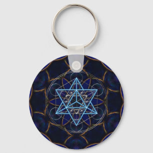 Metatrons Würfel - Merkaba - Stern Tetraeder Sleutelhanger