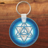 Metatrons Würfel - Merkaba - Stern Tetraeder Sleutelhanger (Voorkant)
