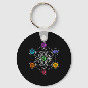 Metatronskubus, Heilige Geometrie, Chakra, Yoga, S Sleutelhanger
