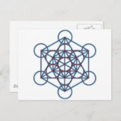 MetatronTGlow Briefkaart (Voorkant / Achterkant)