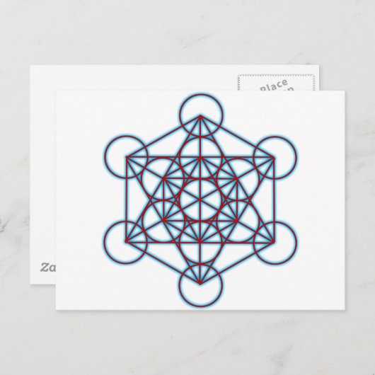 MetatronTGlow Briefkaart (Voorkant / Achterkant)