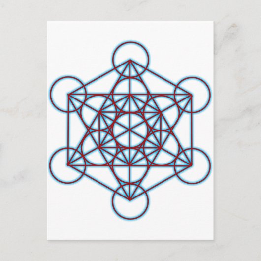 MetatronTGlow Briefkaart (Voorkant)