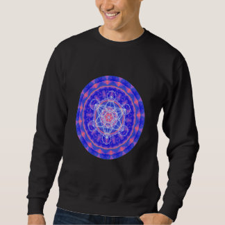 Metatronu2019s kubus heilige geometrie op blauw Si Trui