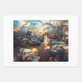 Metaverse Market v3 van Billy A Lien Inpakpapier Vel (Voorkant 3)