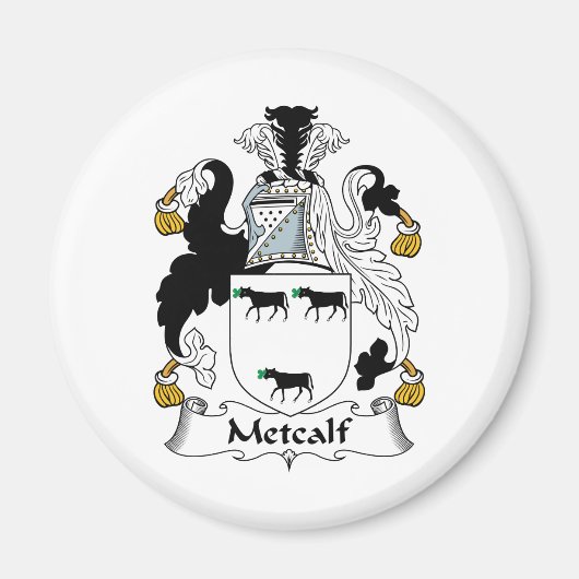 Metcalf Family Crest Magneet (Voorkant)