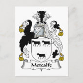 Metcalfe Family Crest Briefkaart (Voorkant)