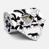 Metcalfe Family Crest Stropdas (Opgerold)