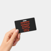 Meteen uit het krankzinnigengesticht  badge (Handheld)