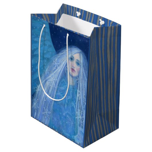 Metelitsa Sneeuwmeisje Snegurochka-kerstengel Medium Cadeauzakje (Achterkant Gekanteld)