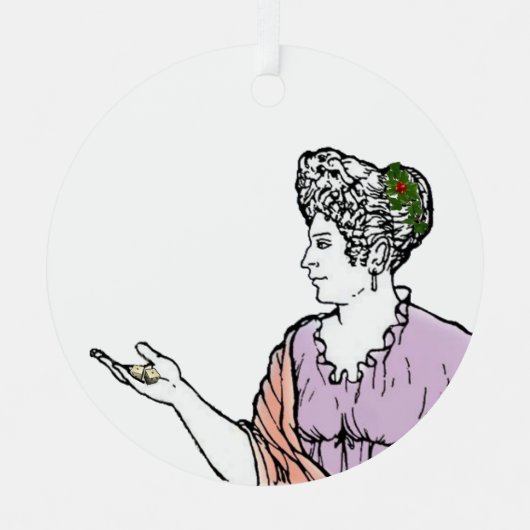 Metella-metaalboomversiering Metalen Ornament (Voorkant)