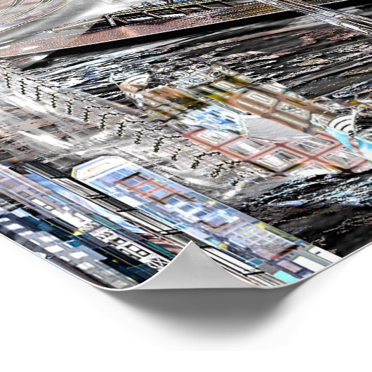 Metempirics Futuristic City Print (Hoek)