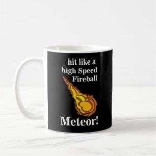 Meteoor vallende ster vuurbal meteoor koffiemok