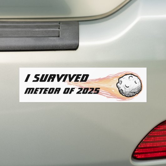 Meteor 2025 bumper sticker (Op auto)