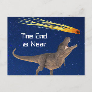 Meteor Dinosaur End is bijna een ramp Briefkaart