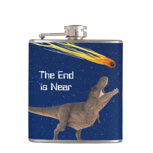Meteor Dinosaur End is bijna een ramp Heupfles