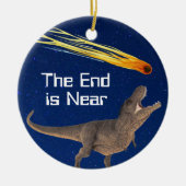 Meteor Dinosaur End is bijna een ramp Keramisch Ornament (Voorkant)