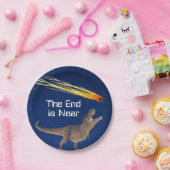 Meteor Dinosaur End is bijna een ramp Papieren Bordje (Feest)
