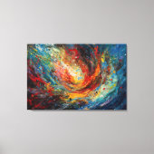 Meteor on course canvas afdruk (Voorkant)