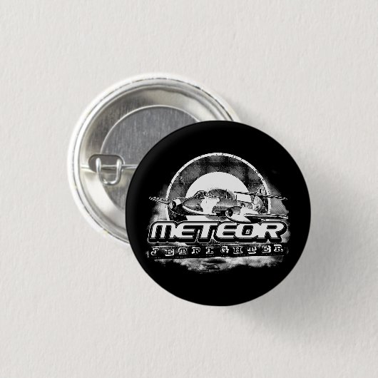 Meteor Pinback Button Button (Voorkant /achterkant)