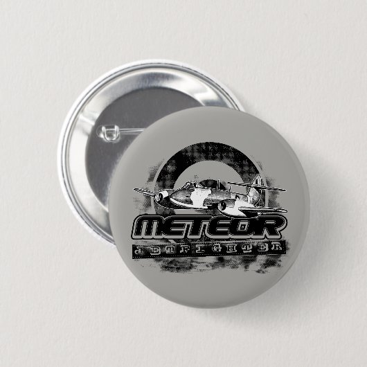 Meteor Pinback Button Button (Voorkant /achterkant)