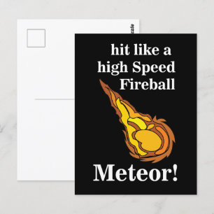 Meteor Shooting Star Fireball Meteor Briefkaart