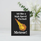 Meteor Shooting Star Fireball Meteor Briefkaart (Staand voorkant)
