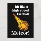 Meteor Shooting Star Fireball Meteor Briefkaart (Voorkant)