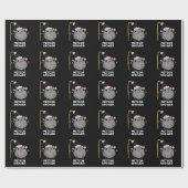 Meteor Shower Funny Science Pun Dark BG Cadeaupapier (Vlak)