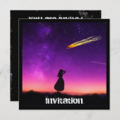 Meteor Shower Post Apocalpytic Doom Party Kaart (Voorkant / Achterkant)