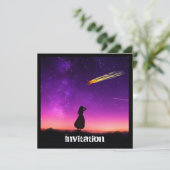 Meteor Shower Post Apocalpytic Doom Party Kaart (Staand voorkant)