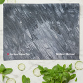 Meteor Shower Red Heart Kitchen Towel Theedoek (Gevouwen)