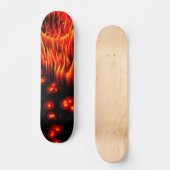 Meteor & vuurbal vlammen skateboard (Voorkant)