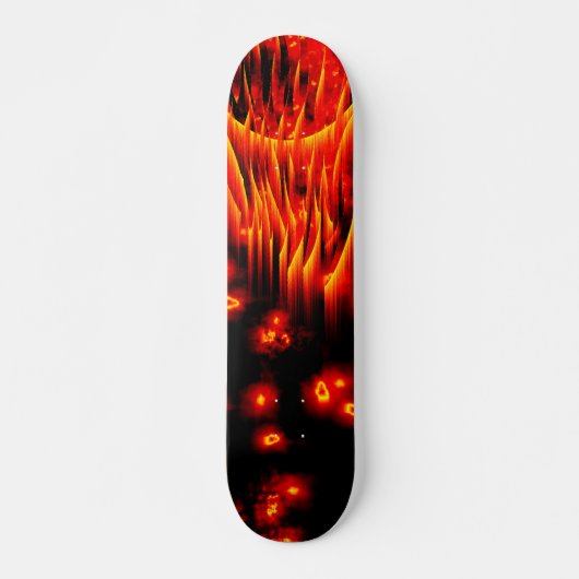 Meteor & vuurbal vlammen skateboard (Voorkant)