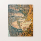 Meteora Greece in Herfst Oranje Leaves Cliffs Legpuzzel (Verticaal)