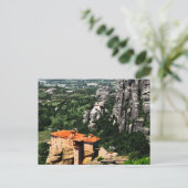 Meteora Greece Mok Briefkaart (Staand voorkant)
