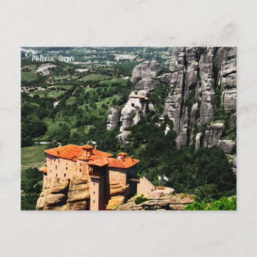 Meteora Greece Mok Briefkaart (Voorkant)