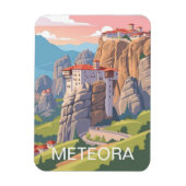 Meteora Greece Travel Magneet (Verticaal)