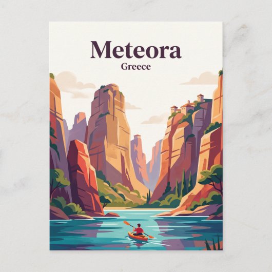 Meteora, Griekenland Briefkaart (Voorkant)