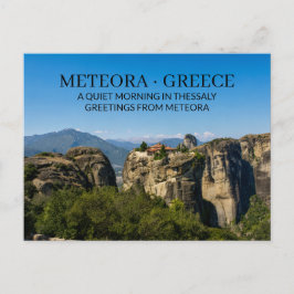METEORA · GRIEKENLAND Een rustige ochtend in Thess Briefkaart