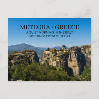 METEORA · GRIEKENLAND Een rustige ochtend in Thess Briefkaart