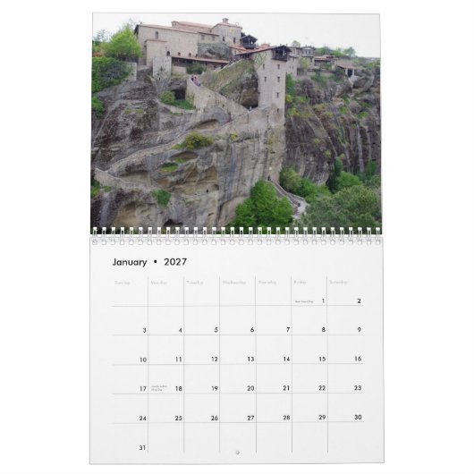Meteora - Griekenland Kalender (Jan 2027)