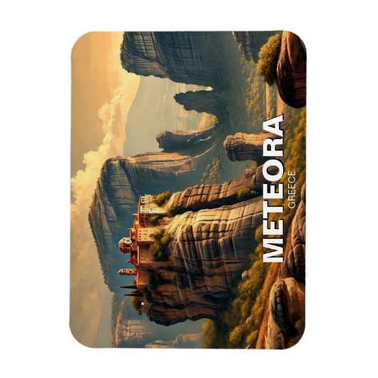 Meteora Griekenland Magneet (Verticaal)